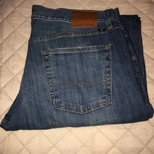 Lucky Brand 221 Original Straight Jeans Size 38x34